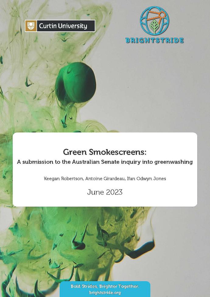 Green Smokescreens Report Cover Page